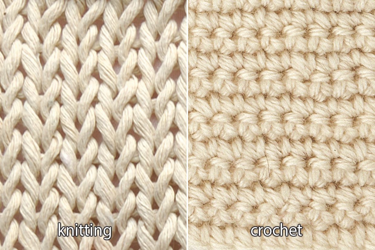 Knitting vs Crocheting