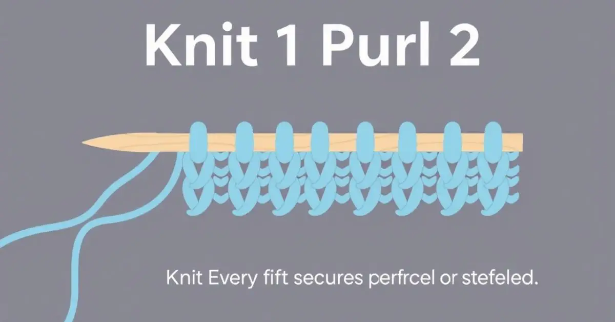 What Does Knit 1 Purl 2 Mean?