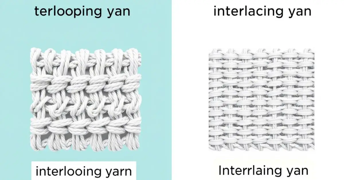 Interlooping Yarn VS Interlacing Yarn