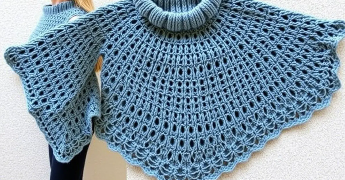 knitted poncho